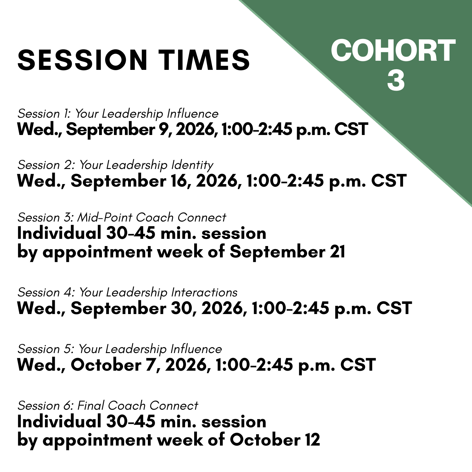 Frontline Leadership - Cohort 3 (2026)