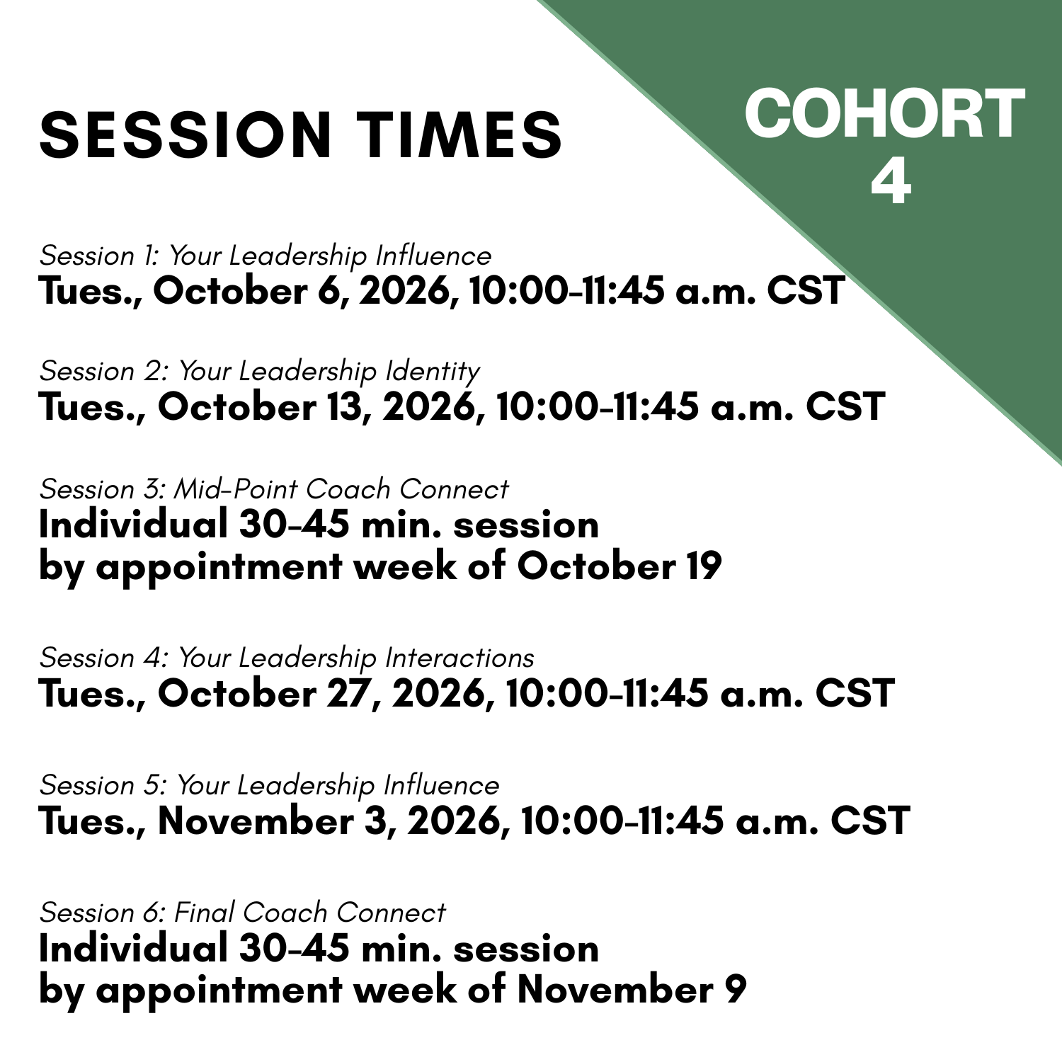 Frontline Leadership - Cohort 4 (2026)